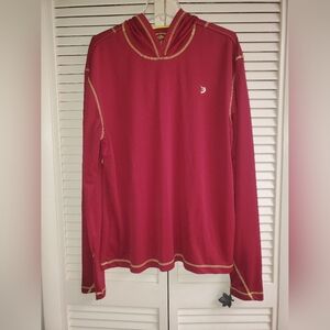 Reel Legends Maroon Top with Gold Trim Size XL
